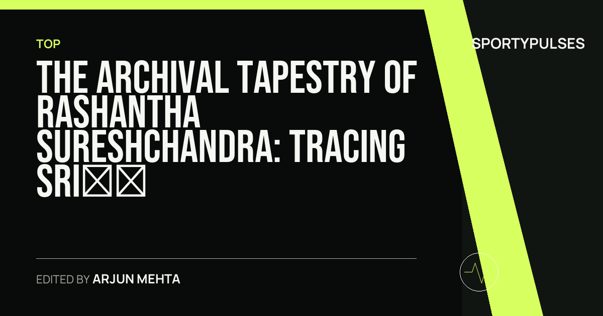 Image accompanying coverage of The Archival Tapestry of Rashantha Sureshchandra: Tracing Sri Lanka’s Domestic Cricket Footprint