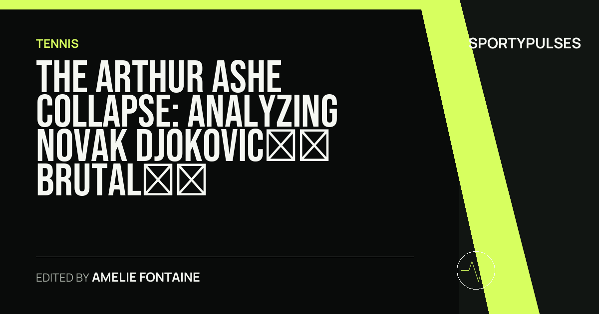 Image accompanying coverage of The Arthur Ashe Collapse: Analyzing Novak Djokovic’s Brutal US Open Exit