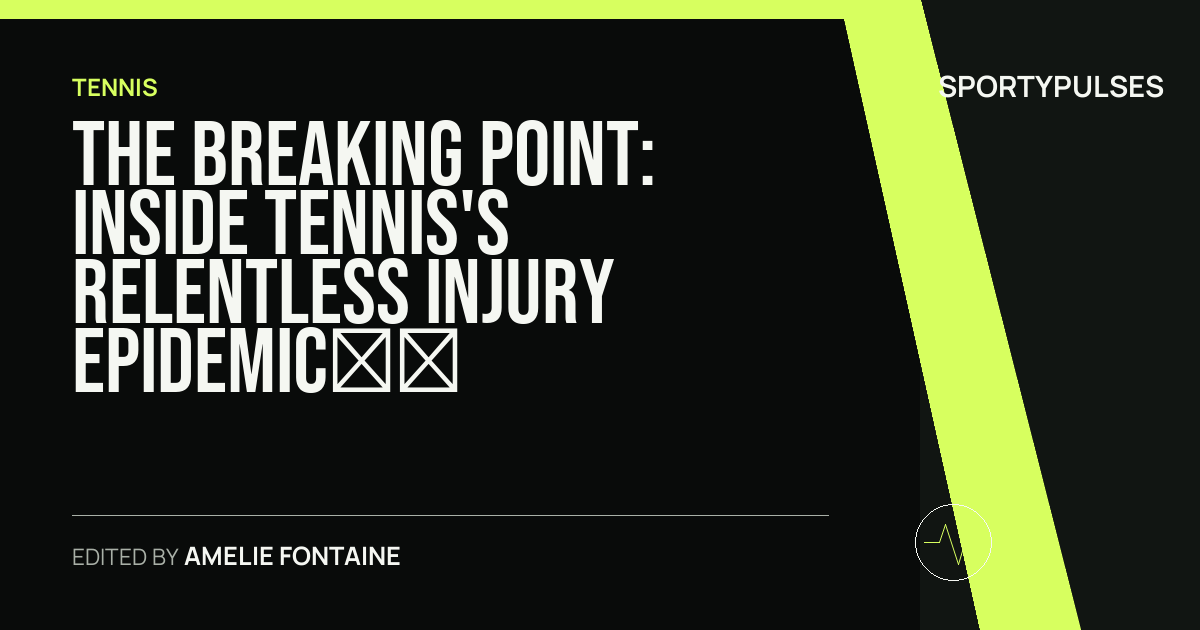 Image accompanying coverage of The Breaking Point: Inside Tennis's Relentless Injury Epidemic and the Call for a Tour Reset