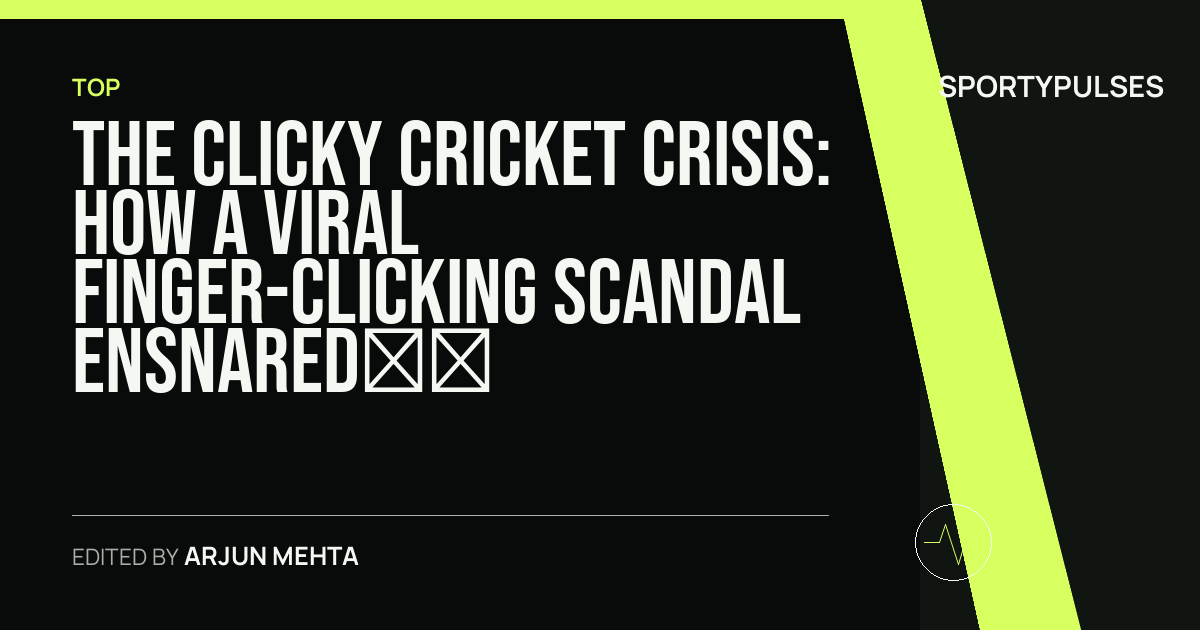 Image accompanying coverage of The Clicky Cricket Crisis: How a Viral Finger-Clicking Scandal Ensnared Saltburn Cricket Club