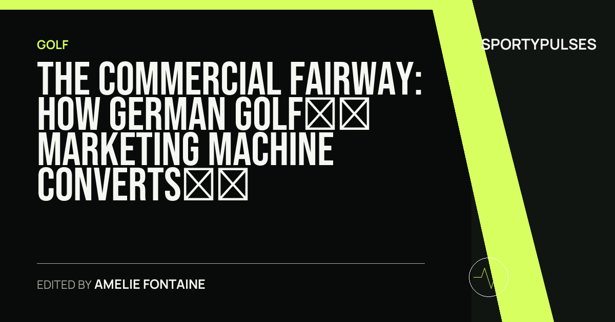 Image accompanying coverage of The Commercial Fairway: How German Golf’s Marketing Machine Converts Prestige into Scale