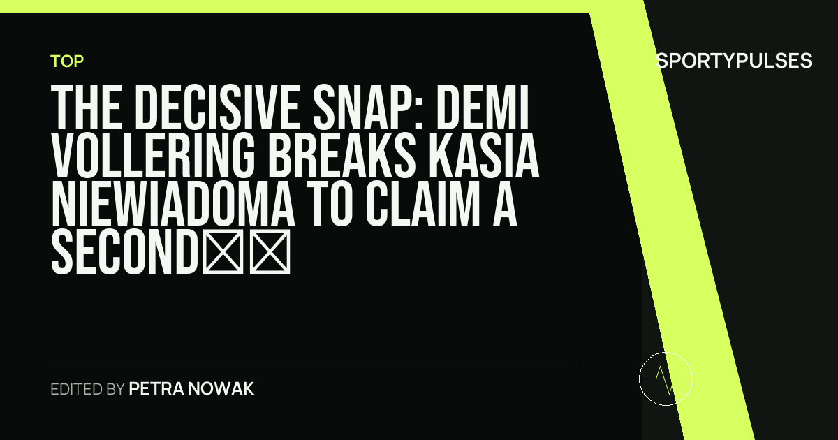 SportyPulses story card for The Decisive Snap: Demi Vollering Breaks Kasia Niewiadoma to Claim a Second Tour de France Femmes