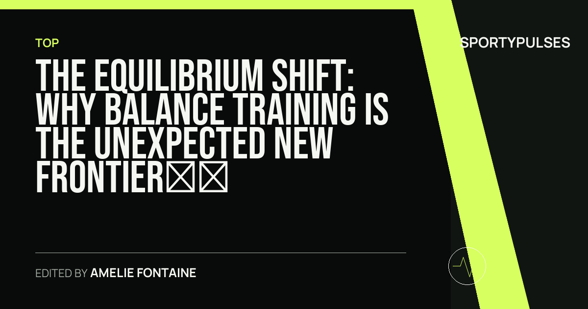 Image accompanying coverage of The Equilibrium Shift: Why Balance Training is the Unexpected New Frontier in Agility