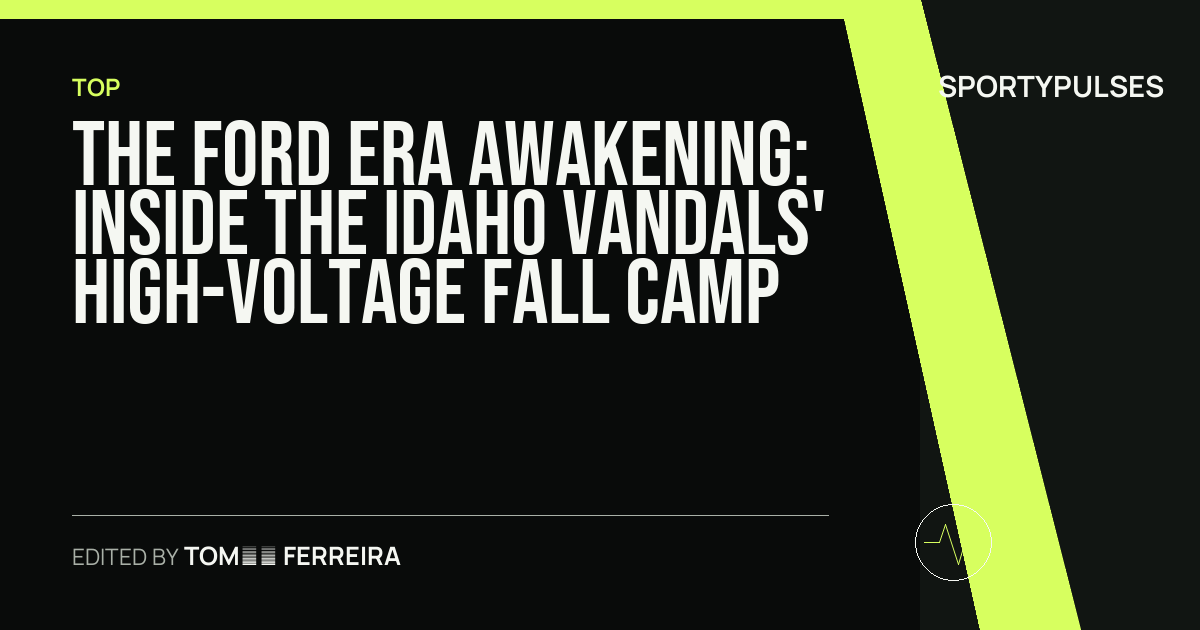 Image accompanying coverage of The Ford Era Awakening: Inside the Idaho Vandals' High-Voltage Fall Camp