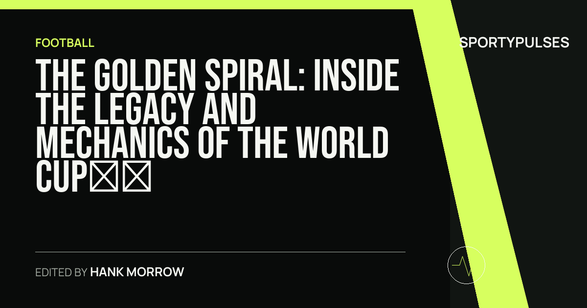 SportyPulses story card for The Golden Spiral: Inside the Legacy and Mechanics of the World Cup Trophy