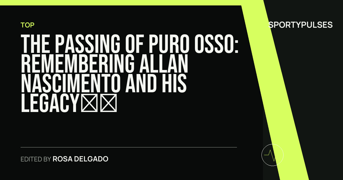 SportyPulses story card for The Passing of Puro Osso: Remembering Allan Nascimento and His Legacy in the Octagon