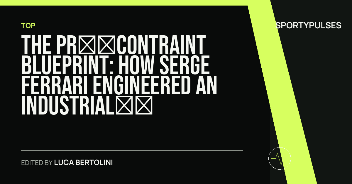 Image accompanying coverage of The Précontraint Blueprint: How Serge Ferrari Engineered an Industrial Dynasty