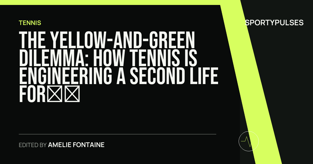 Image accompanying coverage of The Yellow-and-Green Dilemma: How Tennis Is Engineering a Second Life for 330 Million Dead Balls