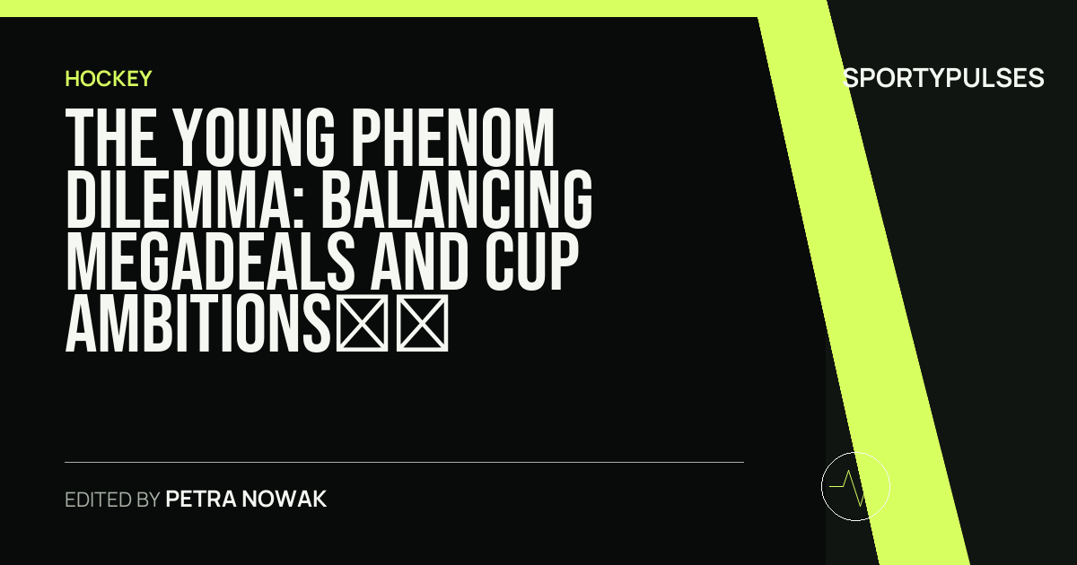 Image accompanying coverage of The Young Phenom Dilemma: Balancing Megadeals and Cup Ambitions in the Modern NHL