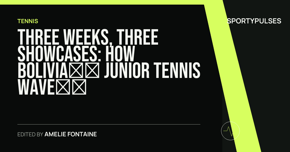 Image accompanying coverage of Three Weeks, Three Showcases: How Bolivia’s Junior Tennis Wave Took Over Paraguay
