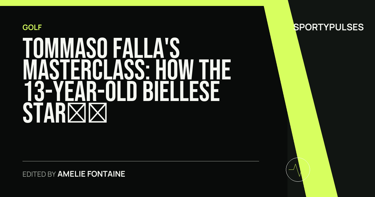 SportyPulses story card for Tommaso Falla's Masterclass: How the 13-Year-Old Biellese Star Dominated the Cavaglià U16 Trofeo Federale