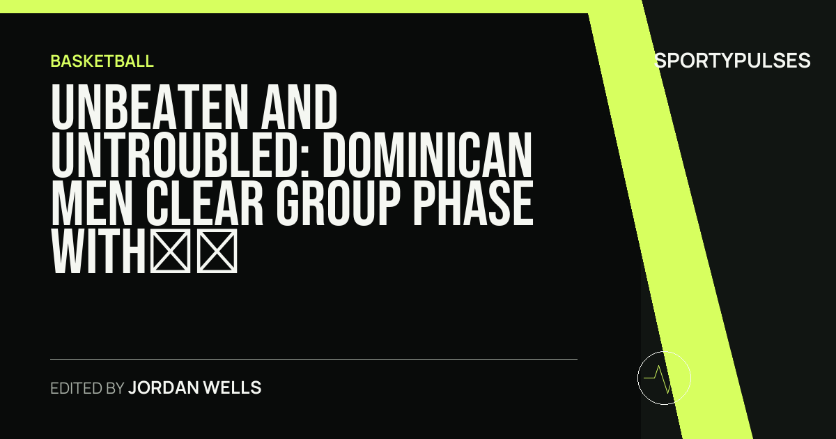 Image accompanying coverage of Unbeaten and Untroubled: Dominican Men Clear Group Phase with 89-60 Rout of Nicaragua