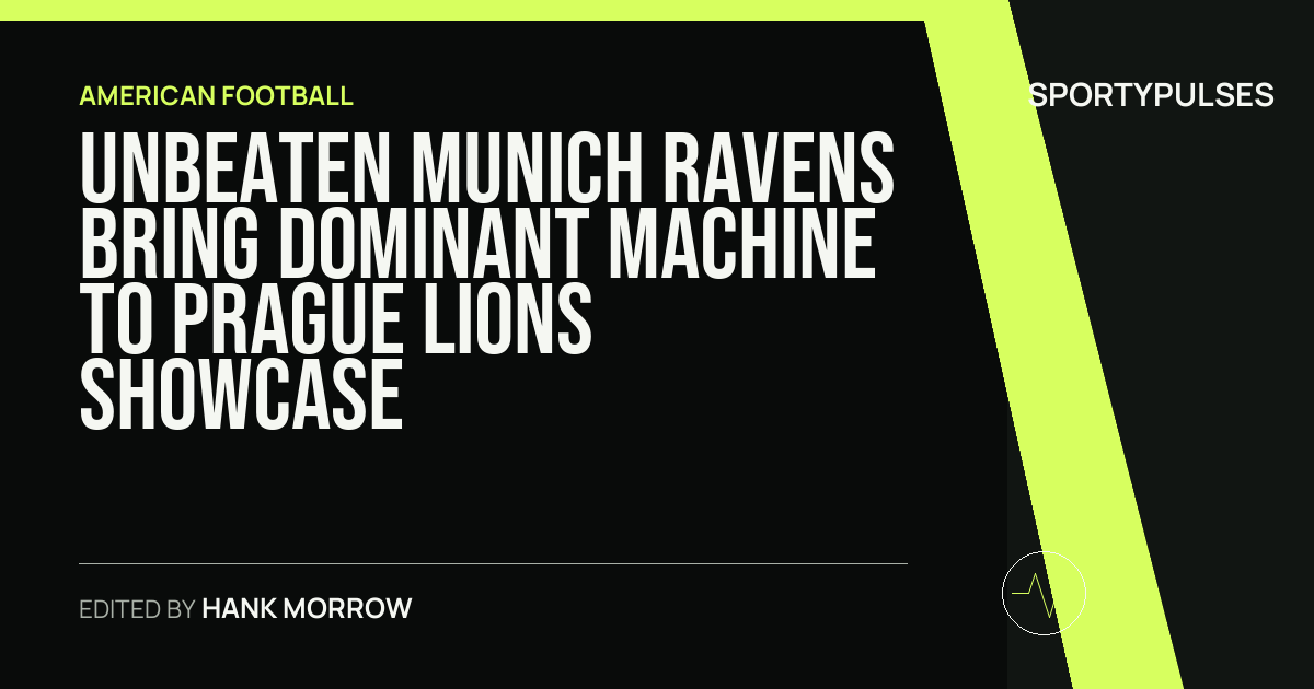 Image accompanying coverage of Unbeaten Munich Ravens Bring Dominant Machine to Prague Lions Showcase