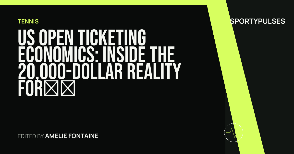 Image accompanying coverage of US Open Ticketing Economics: Inside the 20,000-Dollar Reality for Federer's New York Return and the Men's Final