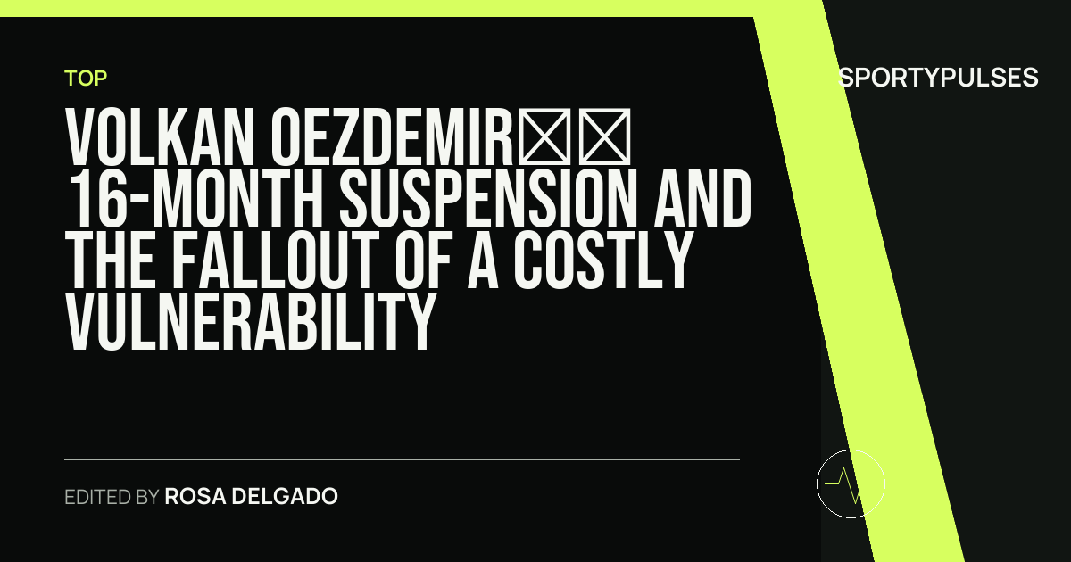 Image accompanying coverage of Volkan Oezdemir’s 16-Month Suspension and the Fallout of a Costly Vulnerability