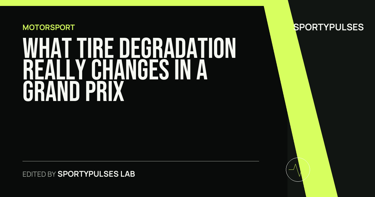 SportyPulses story card for What tire degradation really changes in a Grand Prix