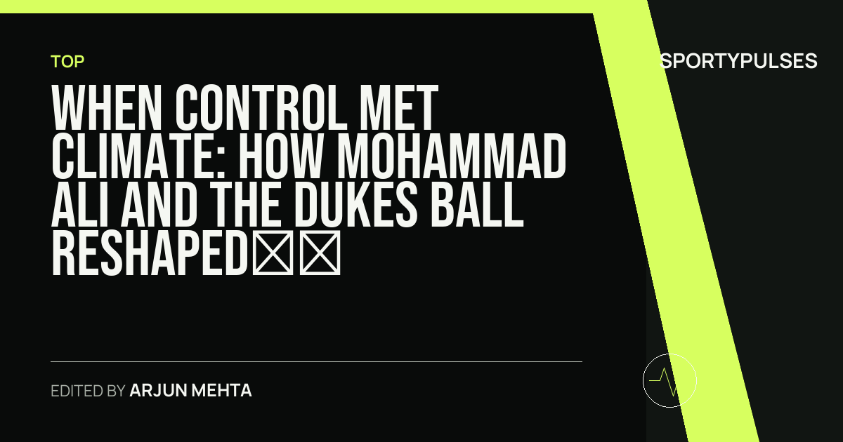Image accompanying coverage of When Control Met Climate: How Mohammad Ali and the Dukes Ball Reshaped the Pakistan-West Indies Test Dynamic