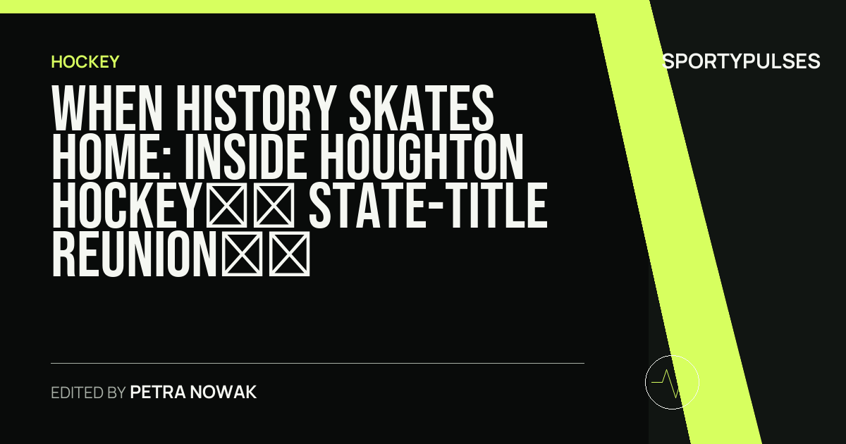 Image accompanying coverage of When History Skates Home: Inside Houghton Hockey’s State-Title Reunion and Alumni Showcase