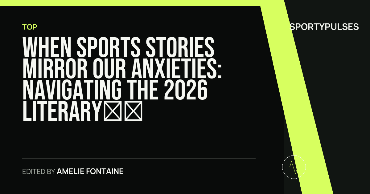 SportyPulses story card for When Sports Stories Mirror Our Anxieties: Navigating the 2026 Literary Landscape