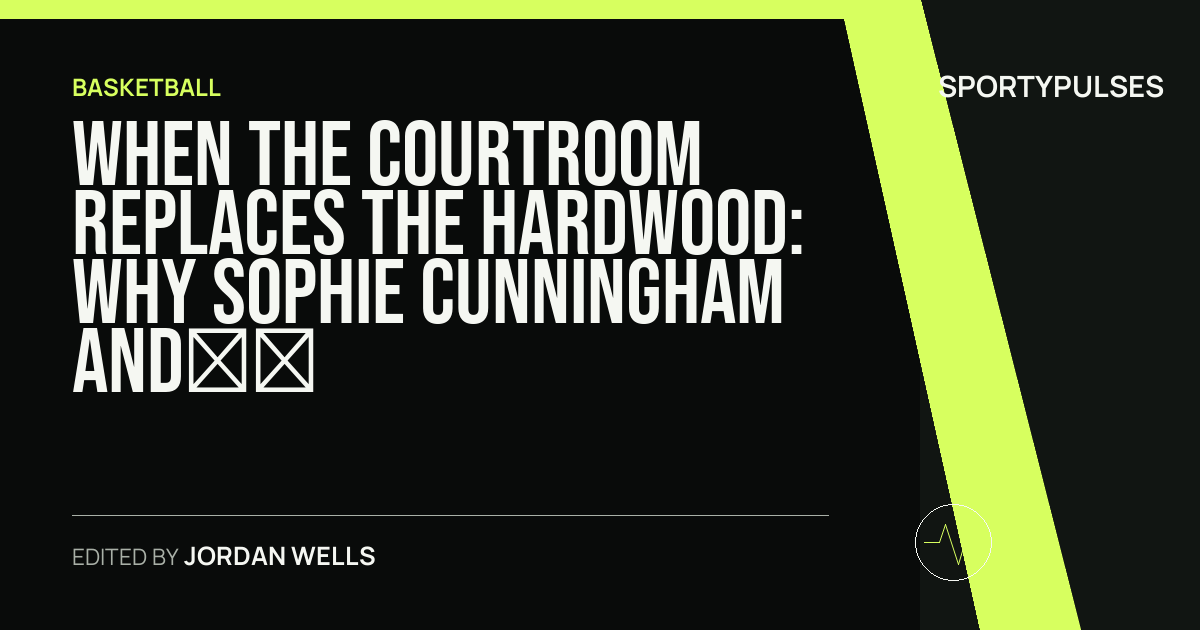 Image accompanying coverage of When the Courtroom Replaces the Hardwood: Why Sophie Cunningham and the WNBA Can’t Escape the Cultural Crossfire