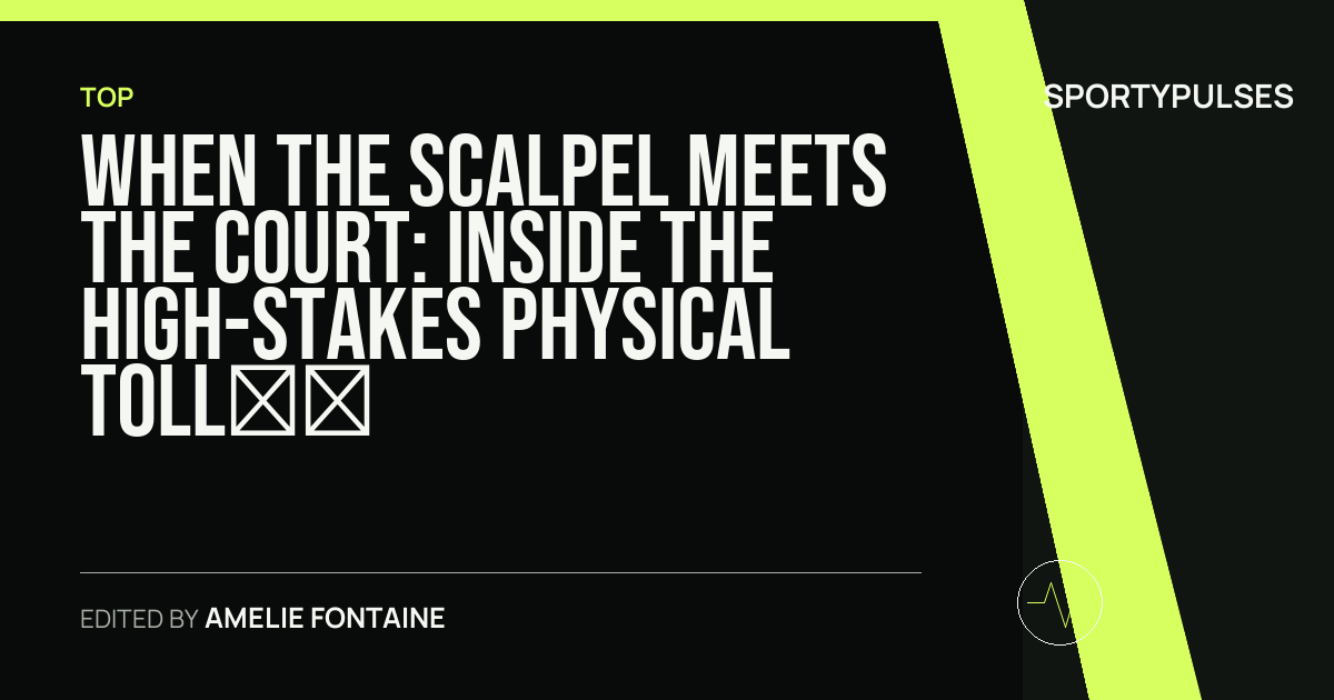 Image accompanying coverage of When the Scalpel Meets the Court: Inside the High-Stakes Physical Toll on Elite Rackets and Nets