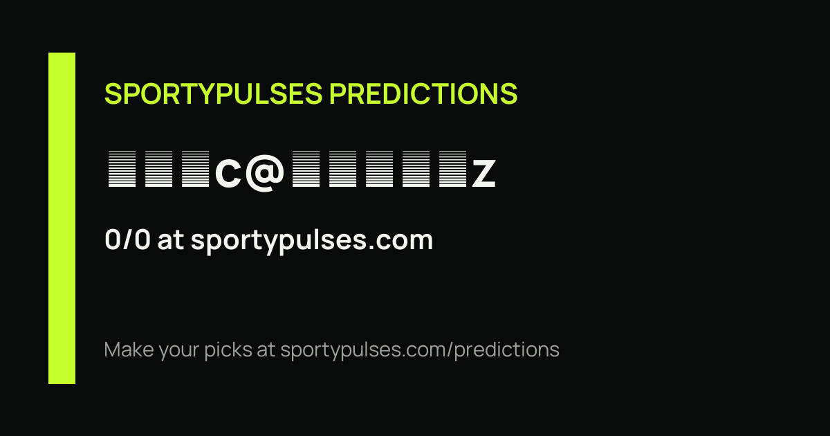 SportyPulses prediction streak share card