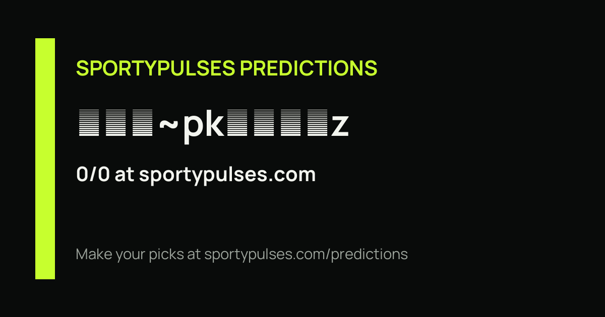 SportyPulses prediction streak share card